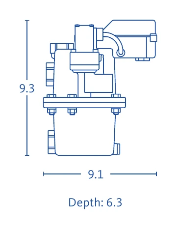 BEKOMAT 3 E 25 — dessin technique coté