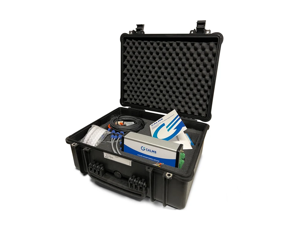 Kit d'audit CAL-KIT : logger CAL-EDGE-8 et capteurs dans une valise Explorer.